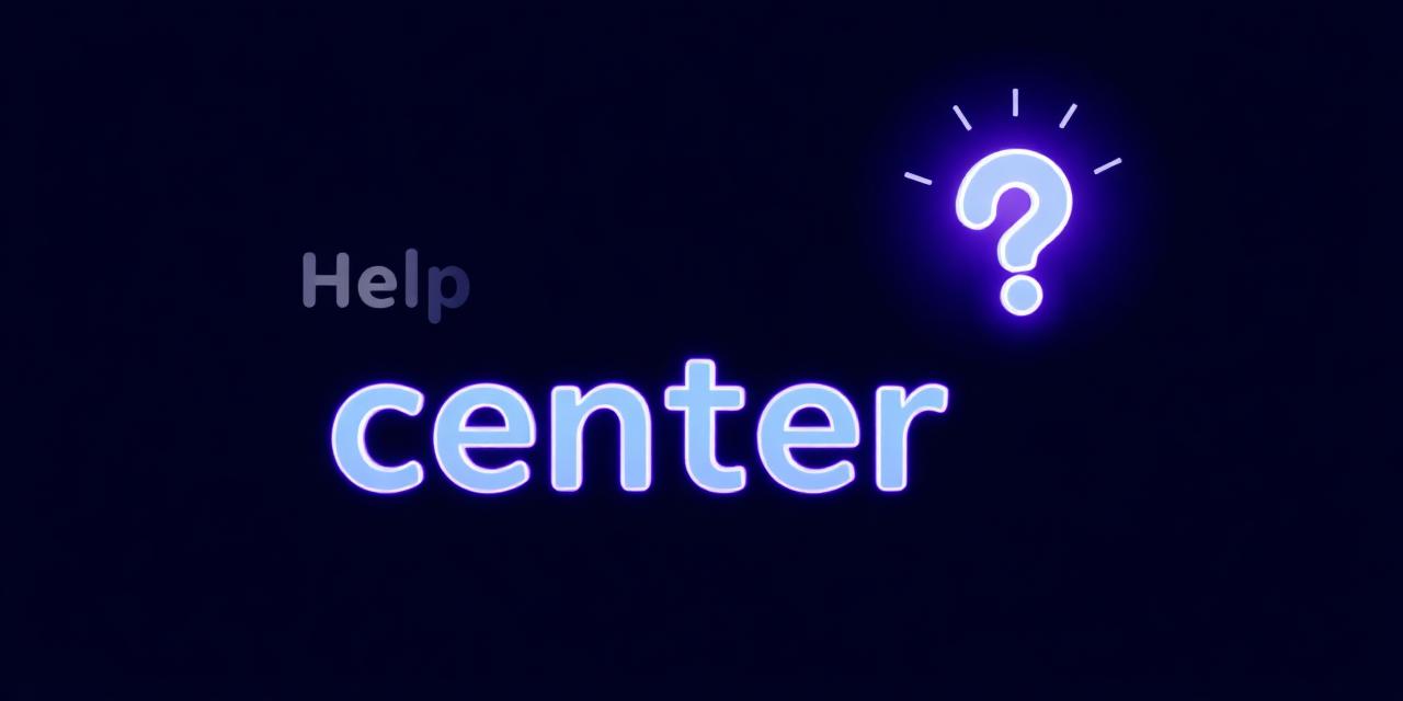 Help center illustration with books and lightbulb
