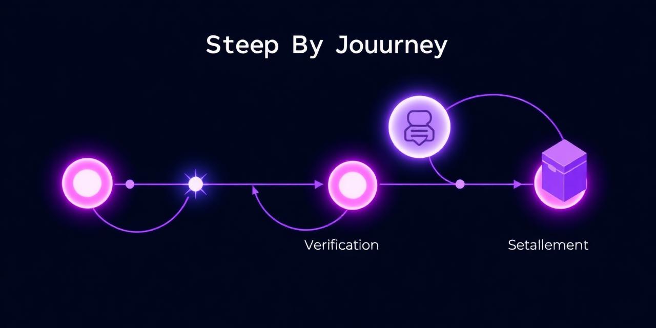 Step-by-step journey illustration