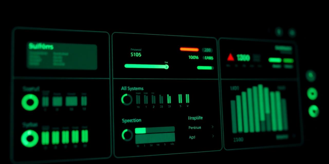 Operational system status dashboard
